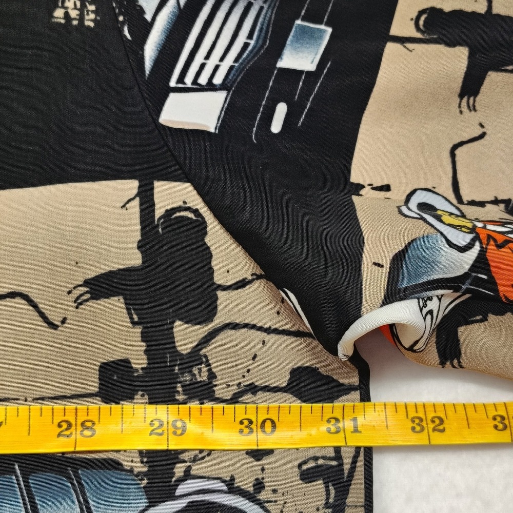 Vtg‎ Uprok Cadillac Shirt Men 3XL Black Orange Short Sleeve Button Up streetwear - Picture 4 of 10